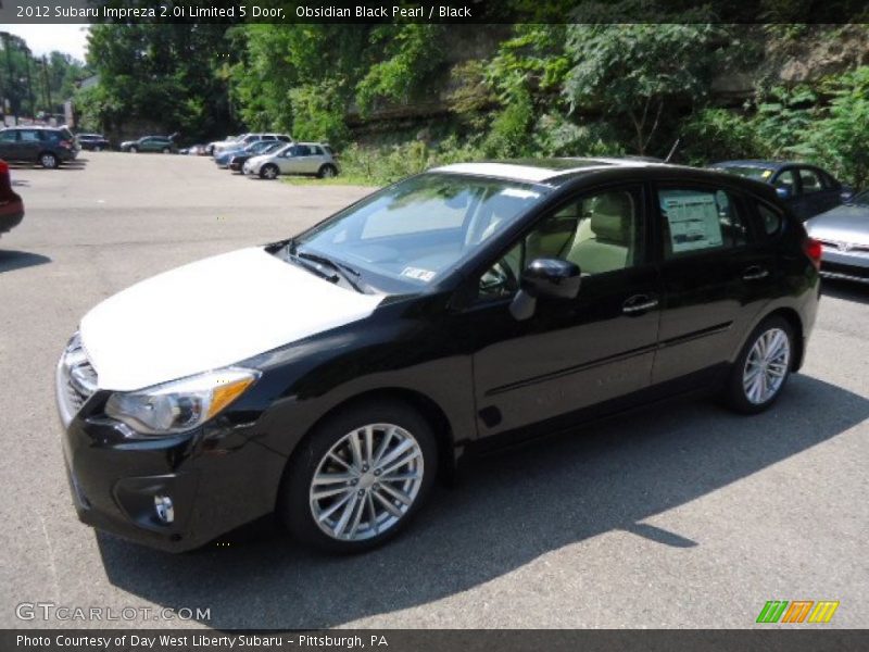 Obsidian Black Pearl / Black 2012 Subaru Impreza 2.0i Limited 5 Door