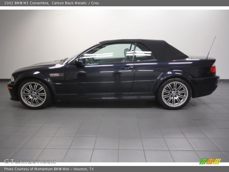 Carbon Black Metallic / Grey 2002 BMW M3 Convertible