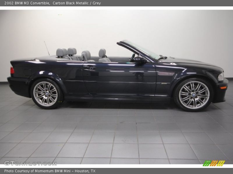 Carbon Black Metallic / Grey 2002 BMW M3 Convertible