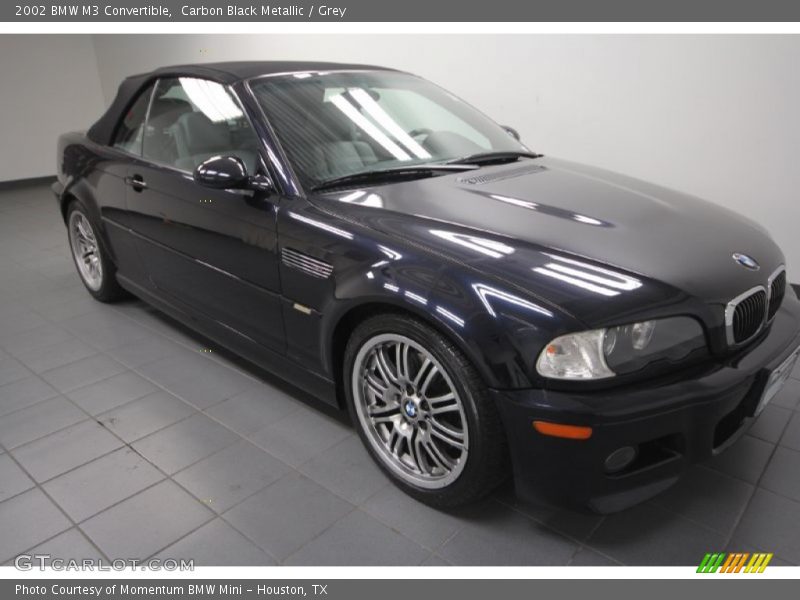 Carbon Black Metallic / Grey 2002 BMW M3 Convertible