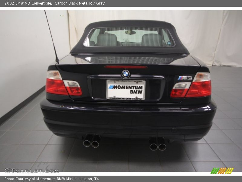 Carbon Black Metallic / Grey 2002 BMW M3 Convertible