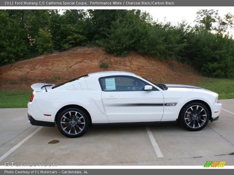 Performance White / Charcoal Black/Carbon Black 2012 Ford Mustang C/S California Special Coupe