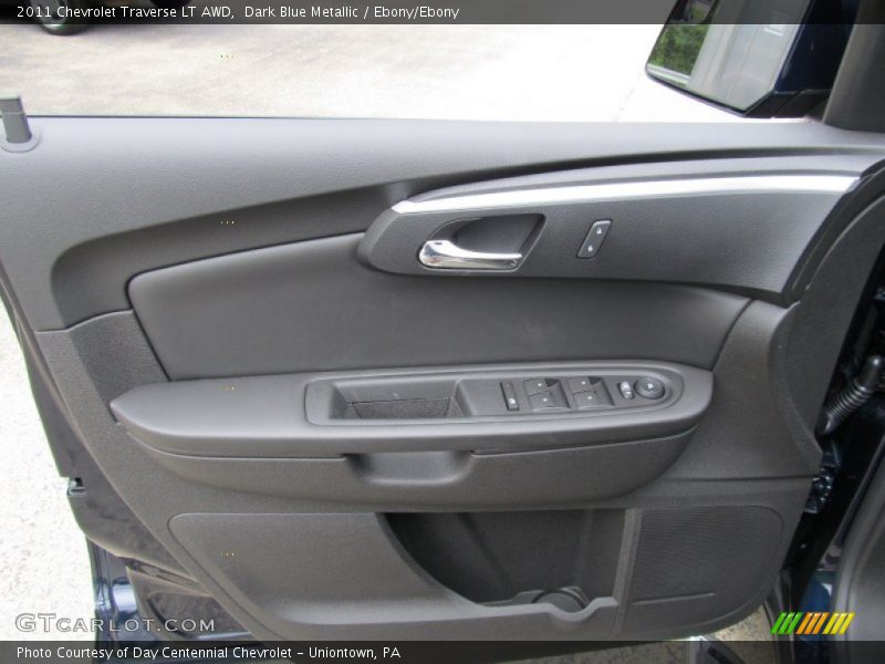 Dark Blue Metallic / Ebony/Ebony 2011 Chevrolet Traverse LT AWD