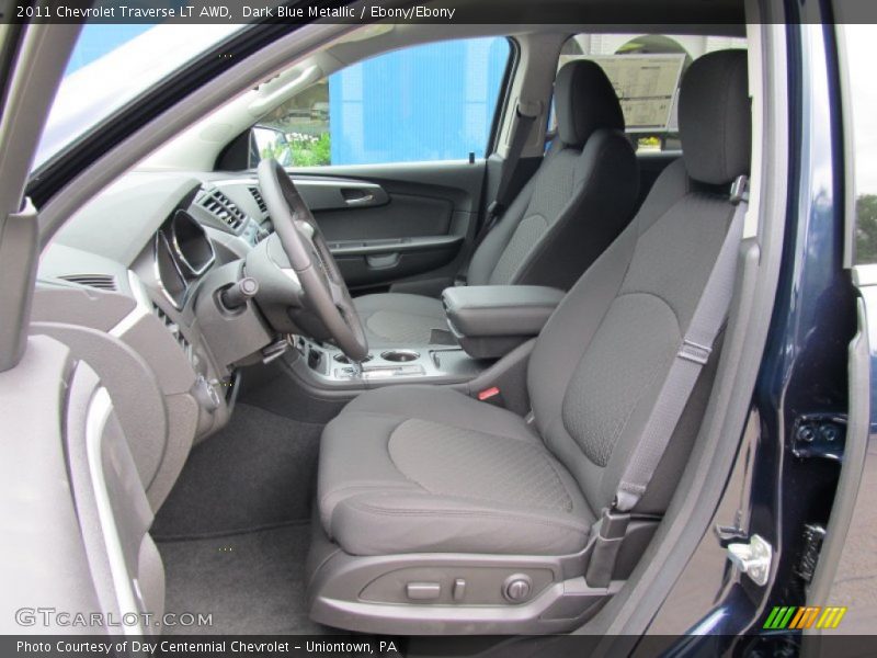Dark Blue Metallic / Ebony/Ebony 2011 Chevrolet Traverse LT AWD