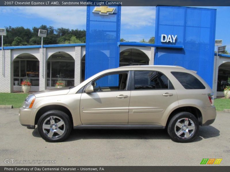 Sandstone Metallic / Light Cashmere 2007 Chevrolet Equinox LT AWD