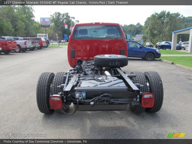 Victory Red / Dark Titanium 2013 Chevrolet Silverado 3500HD WT Regular Cab Chassis