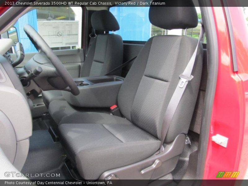 Front Seat of 2013 Silverado 3500HD WT Regular Cab Chassis
