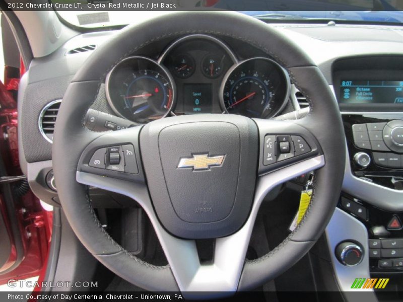 Crystal Red Metallic / Jet Black 2012 Chevrolet Cruze LT