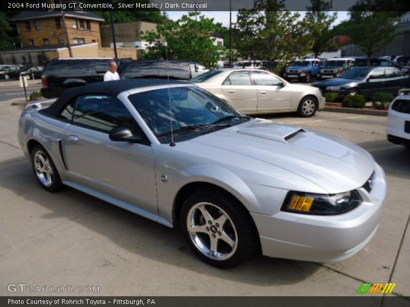 Silver Metallic / Dark Charcoal 2004 Ford Mustang GT Convertible