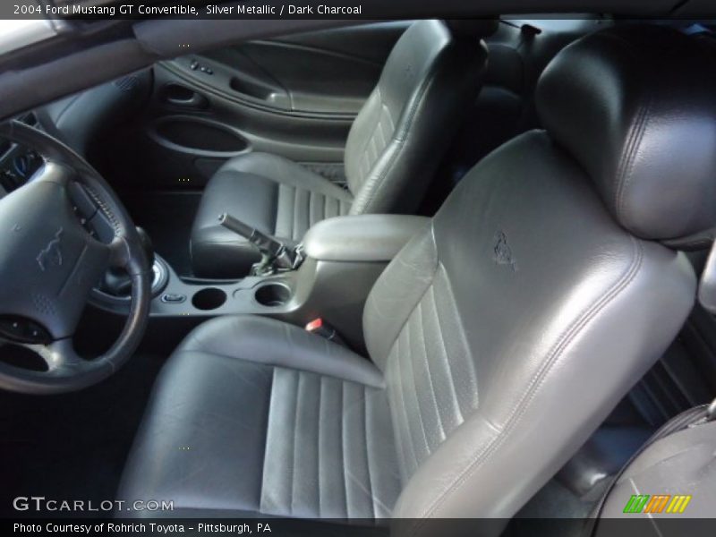 Silver Metallic / Dark Charcoal 2004 Ford Mustang GT Convertible