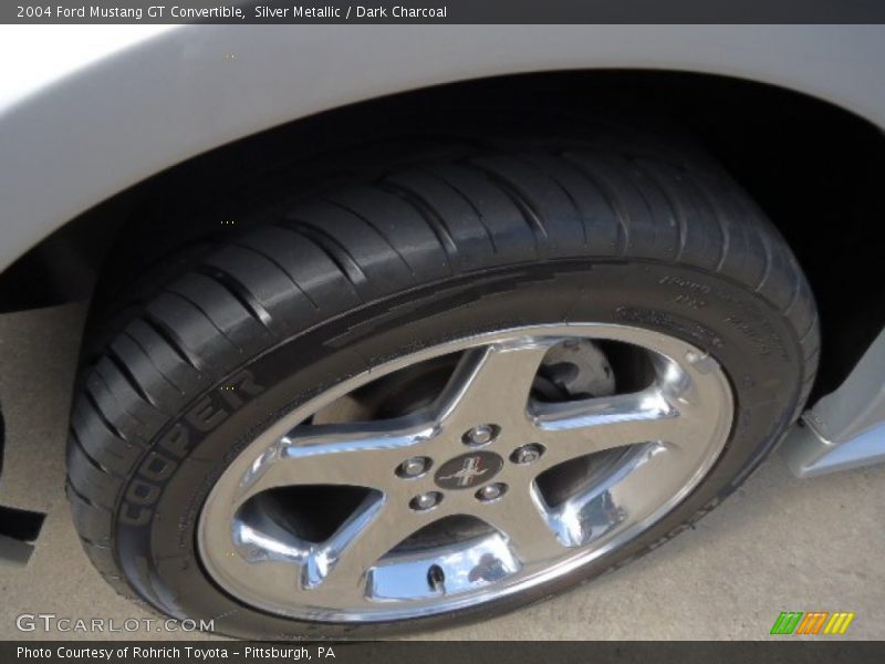 Silver Metallic / Dark Charcoal 2004 Ford Mustang GT Convertible