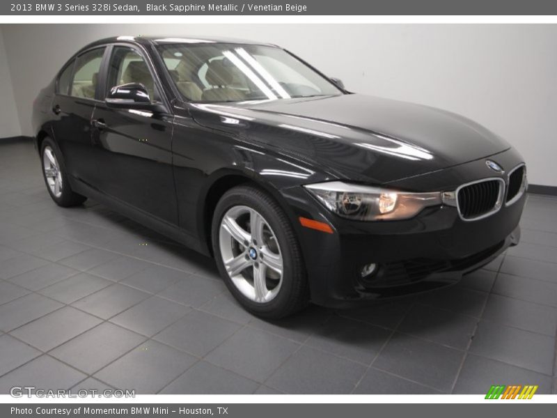 Black Sapphire Metallic / Venetian Beige 2013 BMW 3 Series 328i Sedan