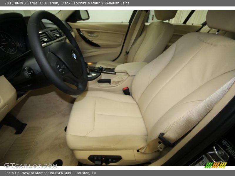 Black Sapphire Metallic / Venetian Beige 2013 BMW 3 Series 328i Sedan