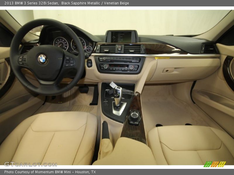 Black Sapphire Metallic / Venetian Beige 2013 BMW 3 Series 328i Sedan