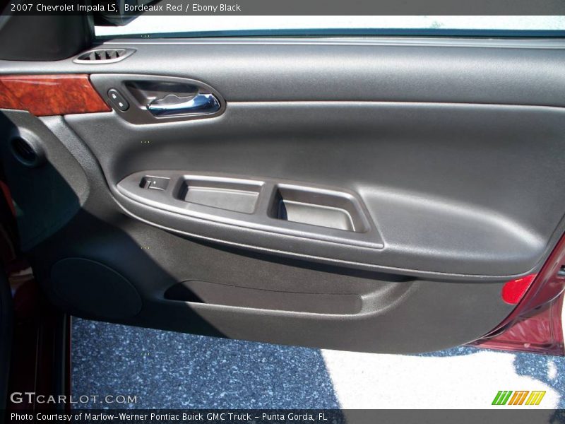 Bordeaux Red / Ebony Black 2007 Chevrolet Impala LS
