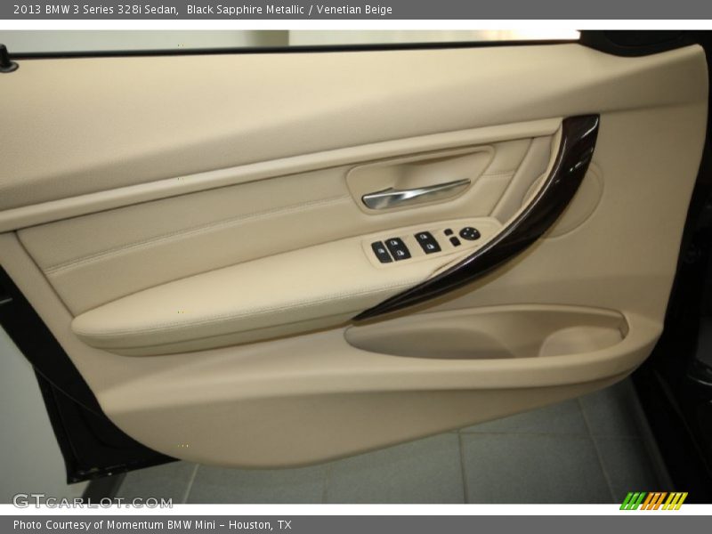 Black Sapphire Metallic / Venetian Beige 2013 BMW 3 Series 328i Sedan