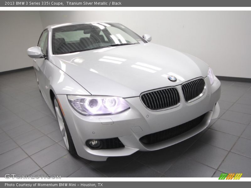 Titanium Silver Metallic / Black 2013 BMW 3 Series 335i Coupe