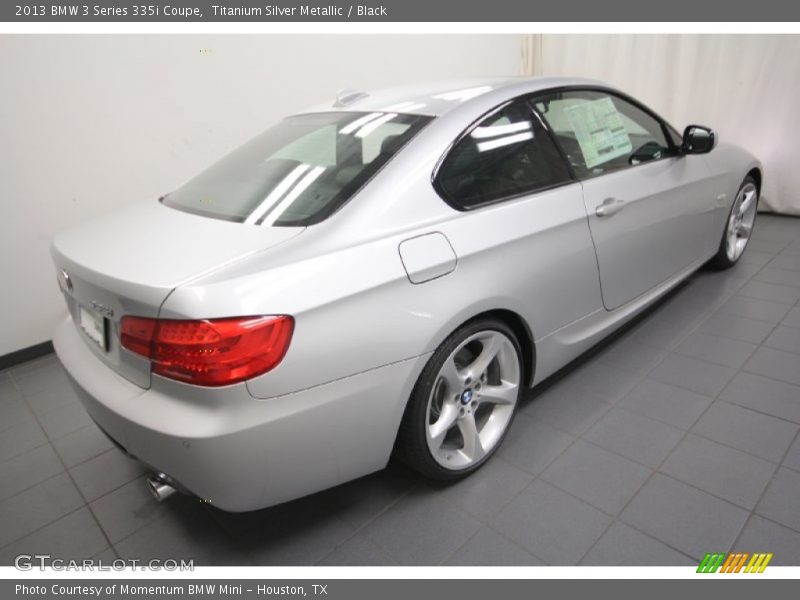Titanium Silver Metallic / Black 2013 BMW 3 Series 335i Coupe