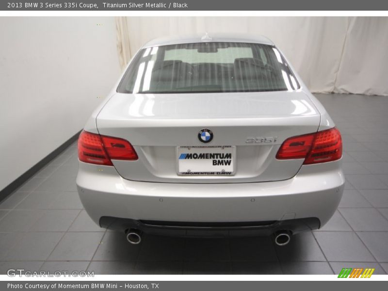Titanium Silver Metallic / Black 2013 BMW 3 Series 335i Coupe