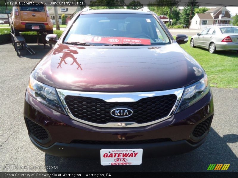 Dark Cherry / Beige 2012 Kia Sorento LX V6
