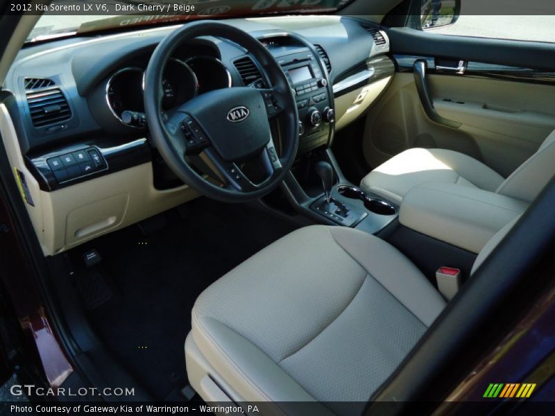 Dark Cherry / Beige 2012 Kia Sorento LX V6