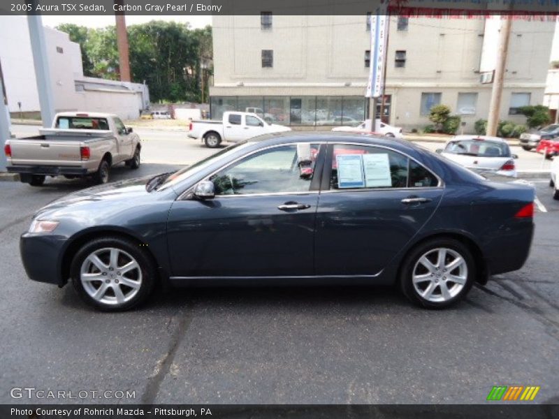 Carbon Gray Pearl / Ebony 2005 Acura TSX Sedan