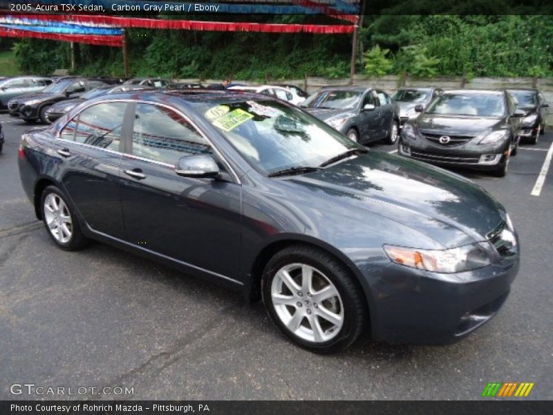 Carbon Gray Pearl / Ebony 2005 Acura TSX Sedan