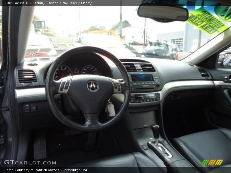 Carbon Gray Pearl / Ebony 2005 Acura TSX Sedan