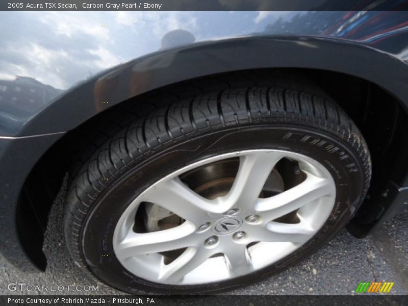 Carbon Gray Pearl / Ebony 2005 Acura TSX Sedan