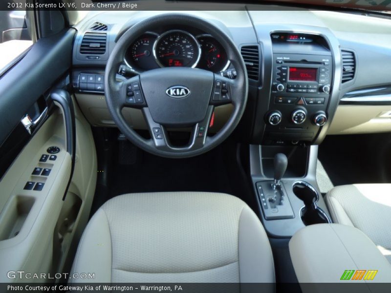 Dark Cherry / Beige 2012 Kia Sorento LX V6