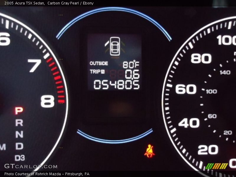 Carbon Gray Pearl / Ebony 2005 Acura TSX Sedan