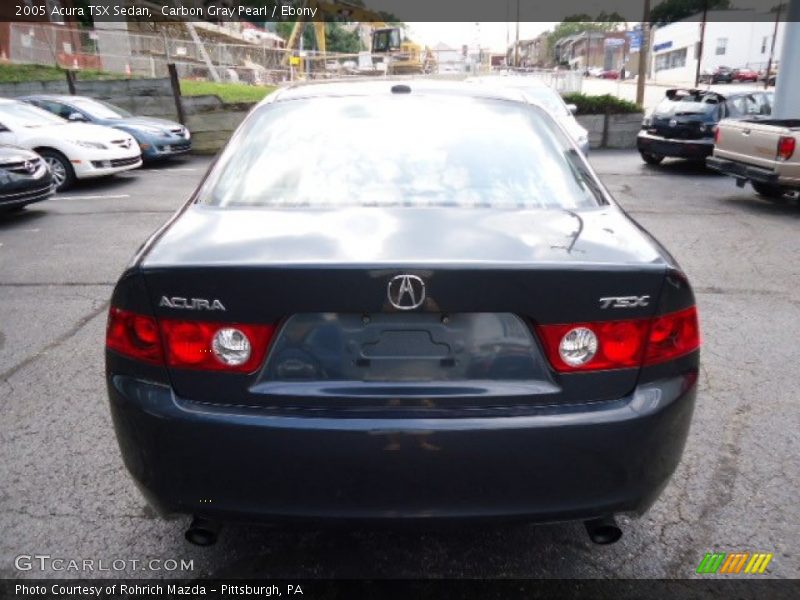 Carbon Gray Pearl / Ebony 2005 Acura TSX Sedan