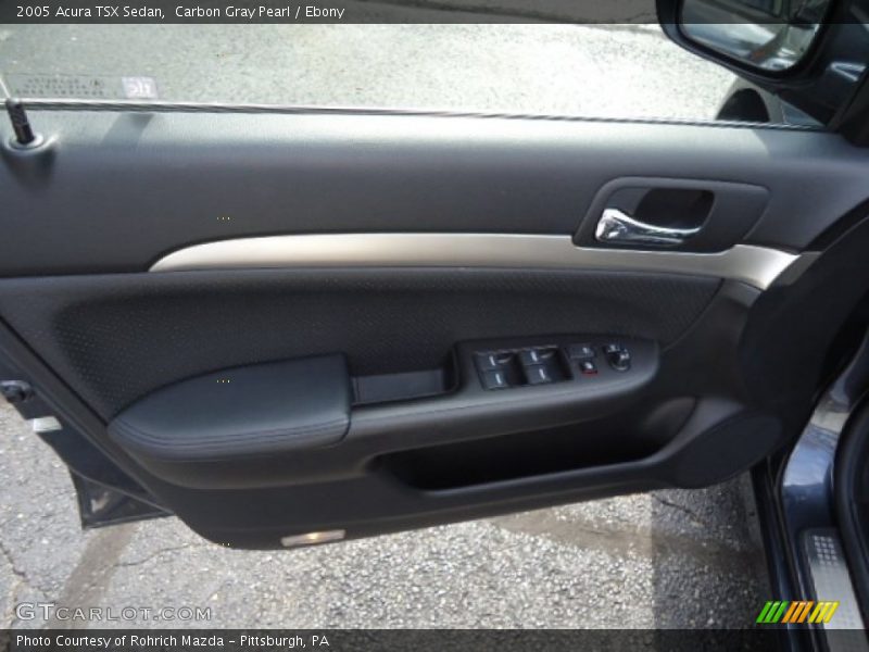 Carbon Gray Pearl / Ebony 2005 Acura TSX Sedan