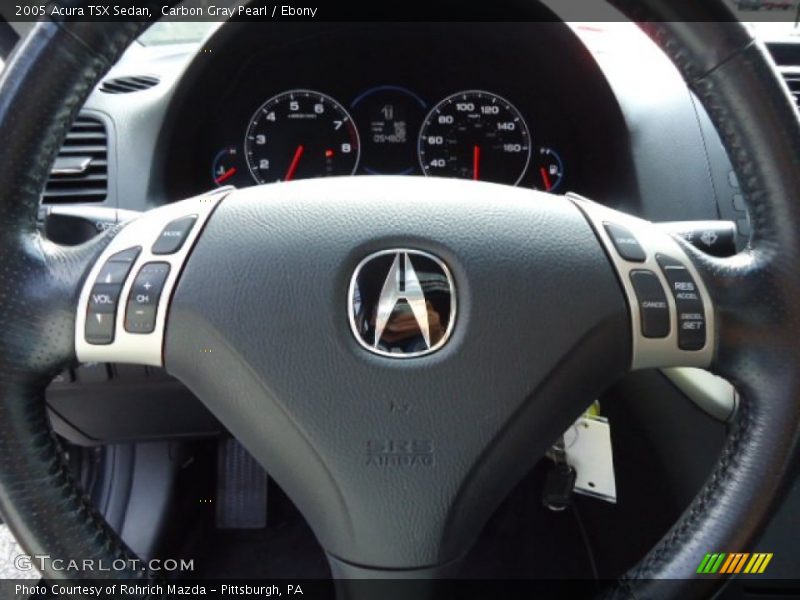 Carbon Gray Pearl / Ebony 2005 Acura TSX Sedan