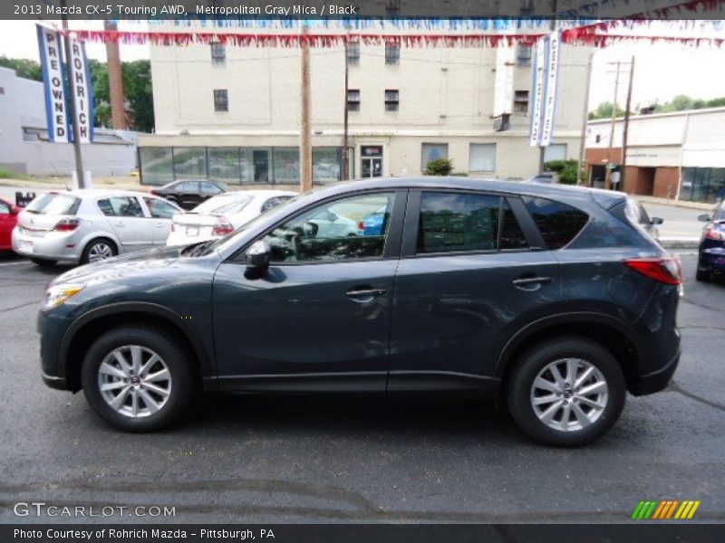 Metropolitan Gray Mica / Black 2013 Mazda CX-5 Touring AWD