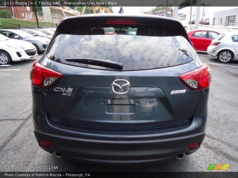 Metropolitan Gray Mica / Black 2013 Mazda CX-5 Touring AWD