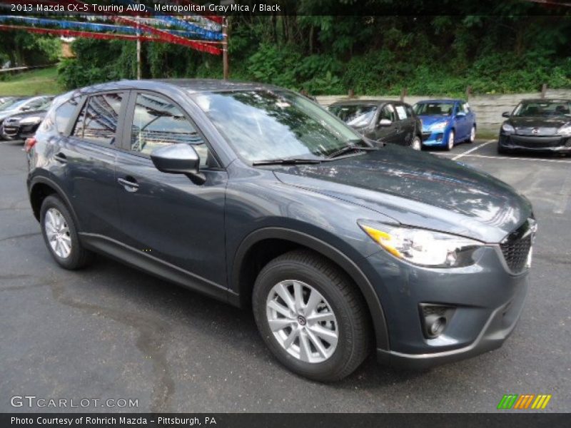 Metropolitan Gray Mica / Black 2013 Mazda CX-5 Touring AWD