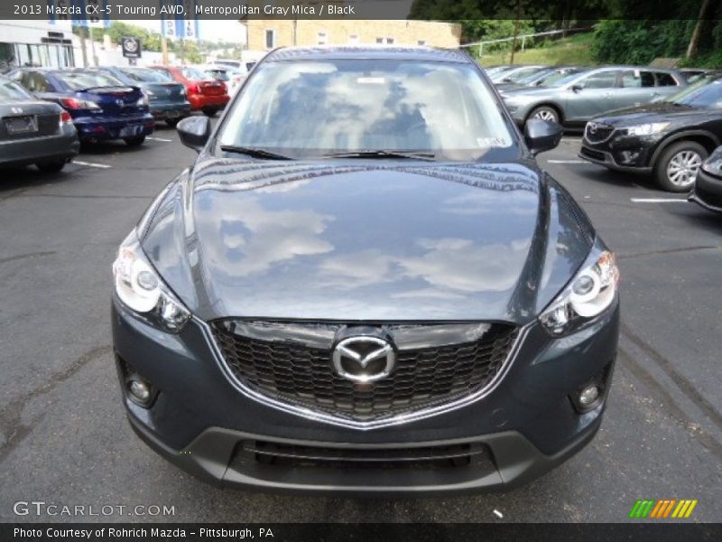 Metropolitan Gray Mica / Black 2013 Mazda CX-5 Touring AWD