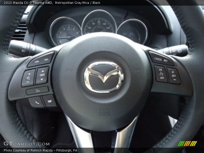 Metropolitan Gray Mica / Black 2013 Mazda CX-5 Touring AWD