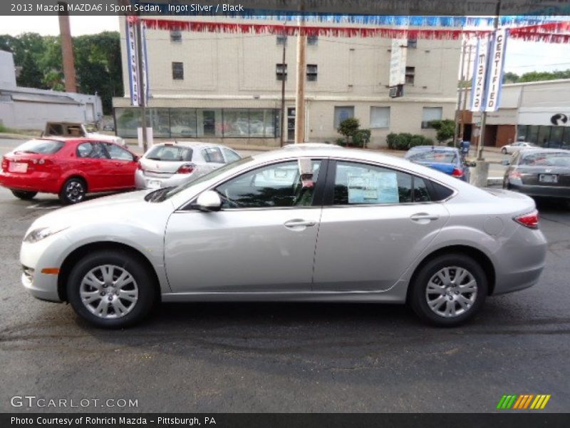 Ingot Silver / Black 2013 Mazda MAZDA6 i Sport Sedan