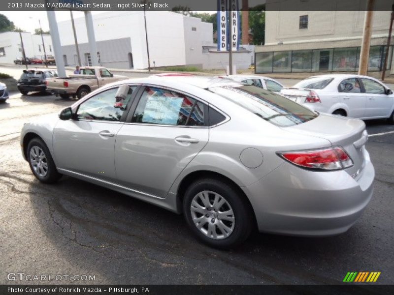 Ingot Silver / Black 2013 Mazda MAZDA6 i Sport Sedan