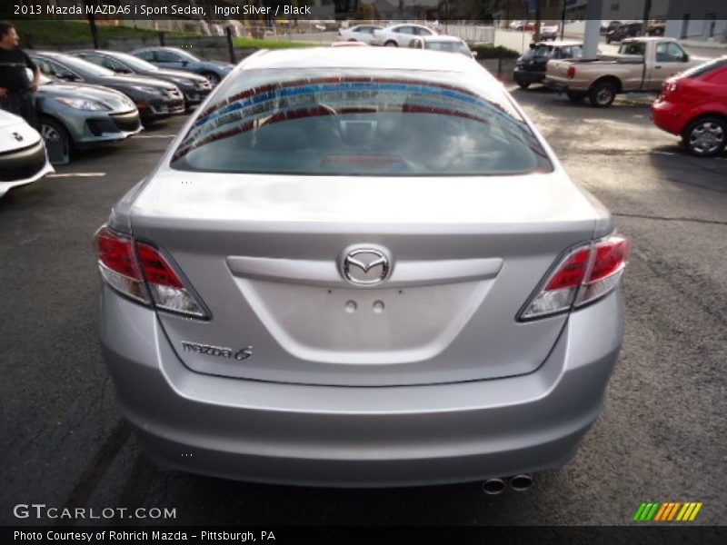 Ingot Silver / Black 2013 Mazda MAZDA6 i Sport Sedan