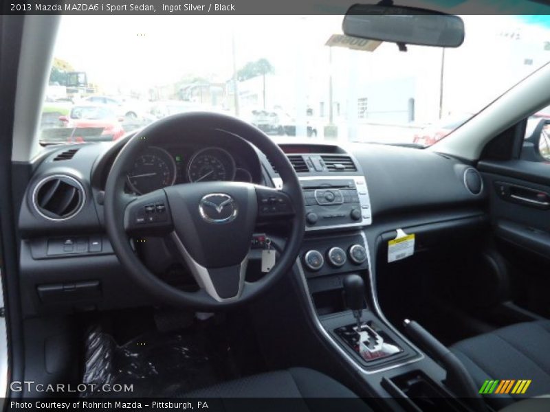 Ingot Silver / Black 2013 Mazda MAZDA6 i Sport Sedan