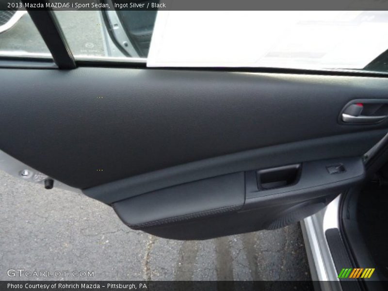 Ingot Silver / Black 2013 Mazda MAZDA6 i Sport Sedan