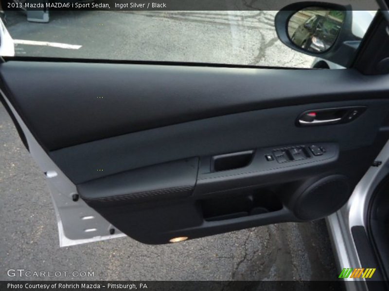 Ingot Silver / Black 2013 Mazda MAZDA6 i Sport Sedan