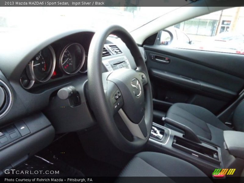 Ingot Silver / Black 2013 Mazda MAZDA6 i Sport Sedan