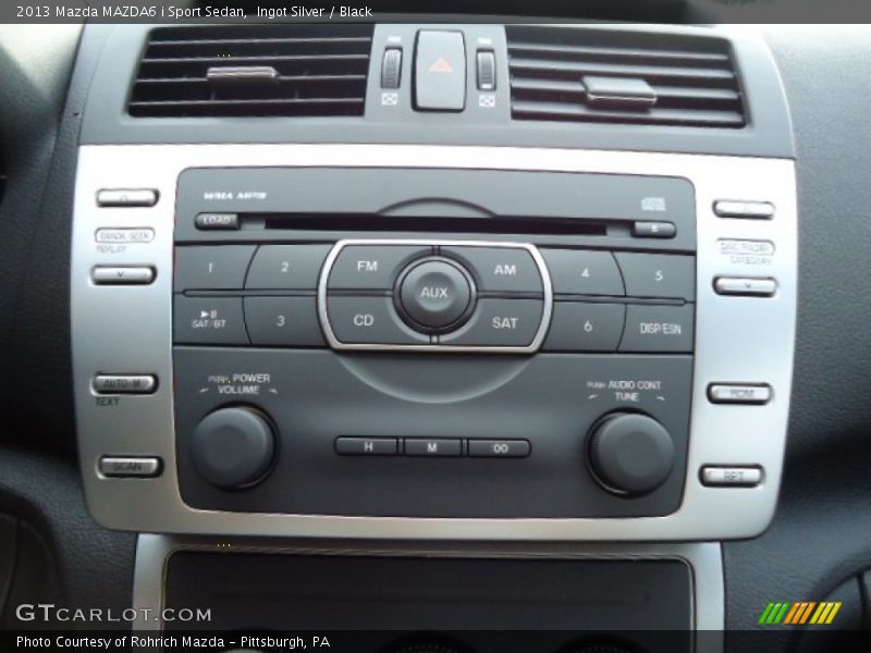 Ingot Silver / Black 2013 Mazda MAZDA6 i Sport Sedan