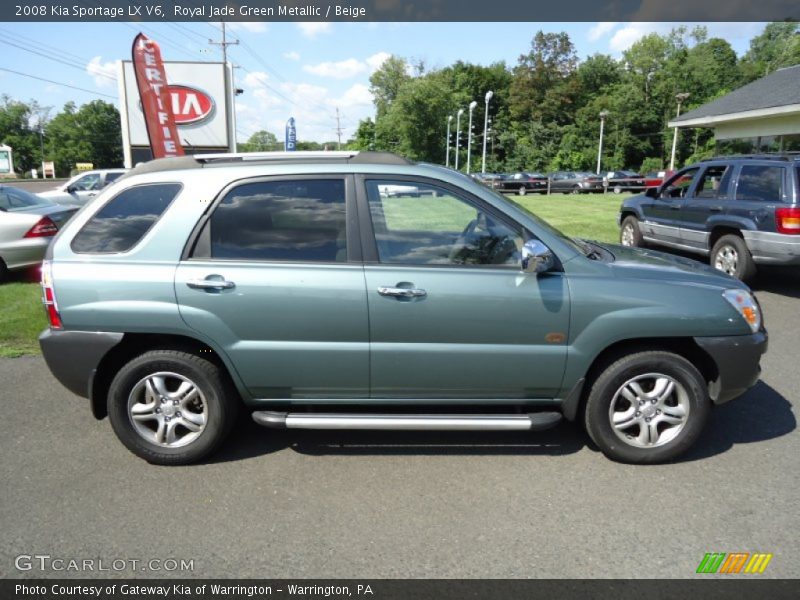 Royal Jade Green Metallic / Beige 2008 Kia Sportage LX V6