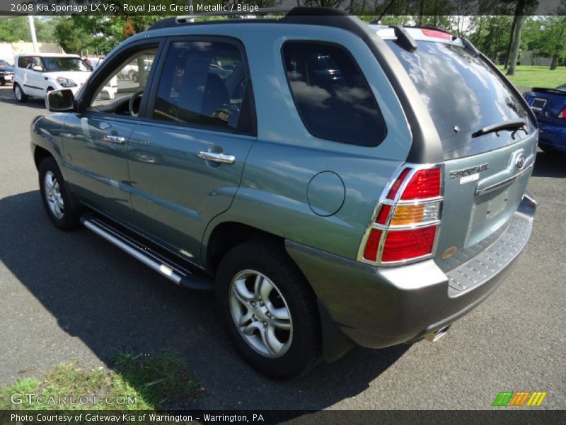 Royal Jade Green Metallic / Beige 2008 Kia Sportage LX V6