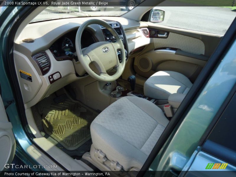 Royal Jade Green Metallic / Beige 2008 Kia Sportage LX V6